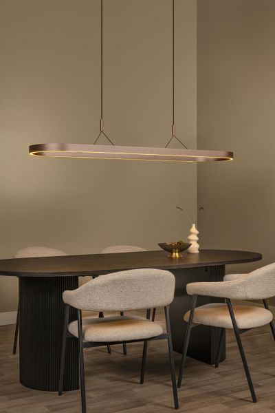 Lucide LIANE - Pendant light - LED Dim. - CCT - 2x40W 2700K/4000K - Rust Brown - Vibes